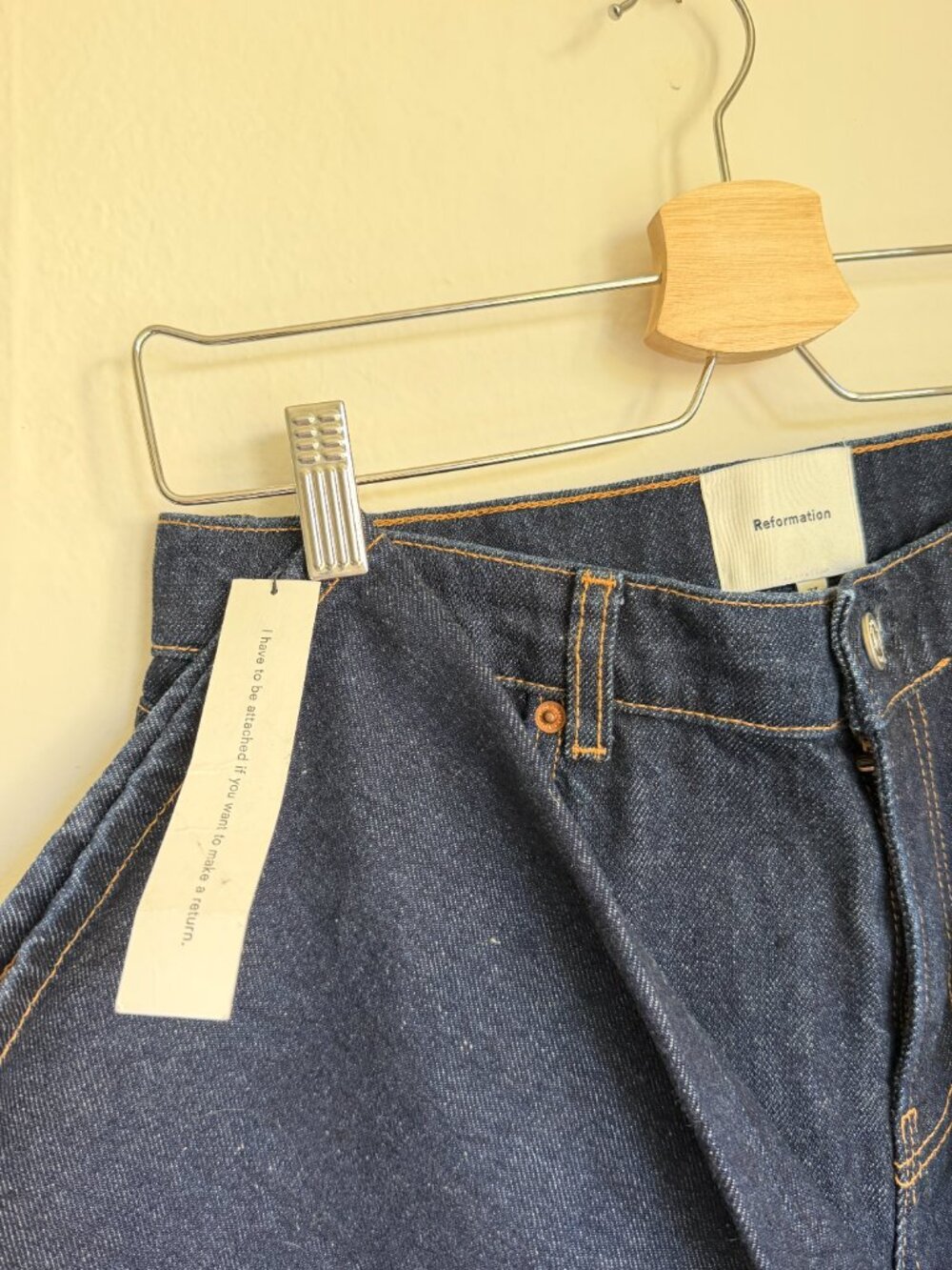 Reformation Cary High Rise Jeans — Size 27 — Ondine — New With Tags - Picture 6 of 6